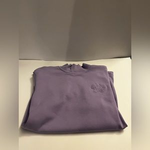 Blair: Lavender Embroidered Mock Neck T-shirt